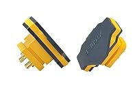 HUAZIZ 10 Paar XT60E-F Hochstrom Einbaustecker mit Gummikappe, Schrauben Wassergeschützt für Lipo Akku XT60 Stecker – Ansicht 9