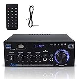 Topsky パワーアンプ オーディオサウンドアンプ マイクアンプ Bluetooth HIFIデジタル 最大出力80W オーディオ AK-45 RCサポート 車載 家庭用 USB パーティー用 会議 忘年会 新年会 結婚式 リモコン付き 日本語取扱説明書