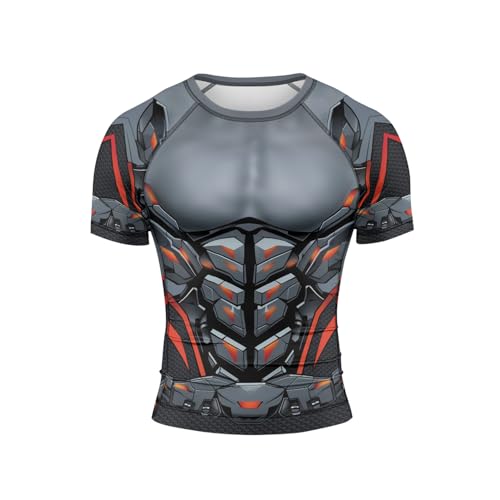 Cyber Short Sleeve Compression Shirt – Jiu Jitsu Rash Guards for Men, BJJ MMA Workout Gear2