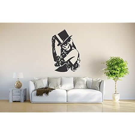 Klebesüchtig Wand-Türtattoo Mann-Frau - Schwarzer Wandsticker Für Bad & Wohnzimmer