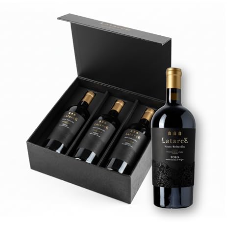 Latarce | Vino Tinto Selección 2021 | Estuche 3 Botellas 75cl | D.O Toro | 100% Tinta de Toro (Tempranillo) | Vino Alta Gama | Edición Limitada | Ideal para regalo