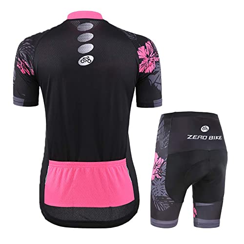 Image of Women's Short Sleeve Cycling Jersey Jacket Cycling Shirt Quick Dry Breathable Mountain Clothing Bike Top