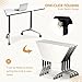 robwibw 6 Pack Folding Conference Table On Wheels, 4FT Office Conference Room Tables Modular Meeting Table Trapezoid Conference Training Table for Office Classroom Meeting (6PACK)