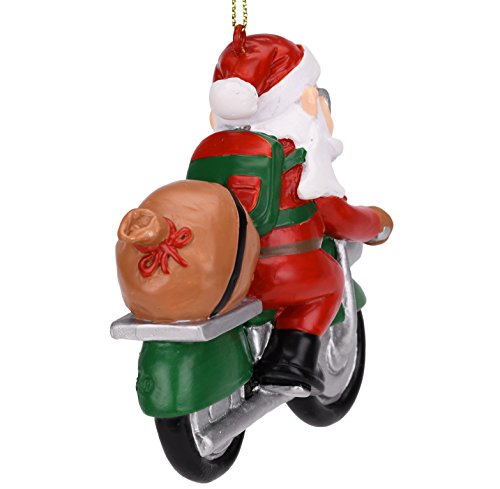 Tree Buddees Biker Santa Claus Motorcycle Christmas Tree Ornament #TOP2
