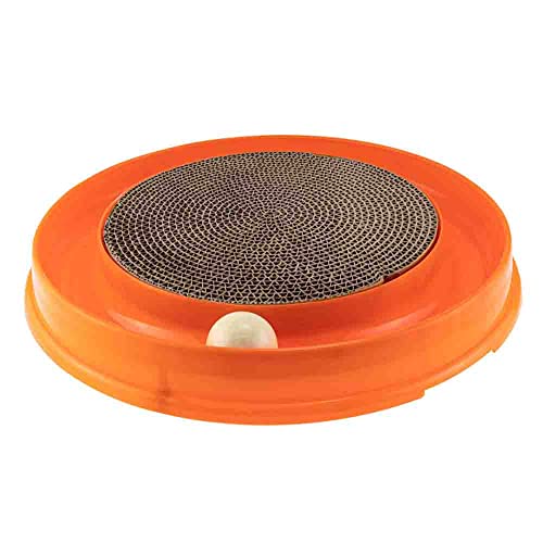 Western Pet PET-551 Brinquedo para Gato Roda Interativa, Laranja/Gelo