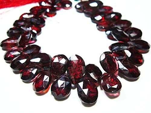 Garnet Mousse briolette poire facettée 196 carats pour création de bijoux uniques