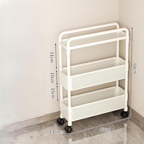 Chariot de rangement étroit 4 niveaux pour optimiser les petits espaces - 3