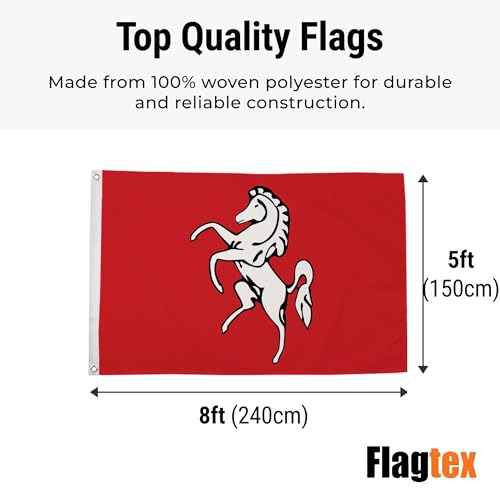 Bandera de Kent grande Flagtex para exterior e interior de alta calidad 3