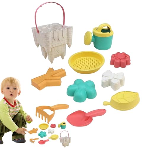 Juego de Juguetes de de Playa, Juego de Juguetes de de Playa para niños - 10x/Set Interactive Beach Playset Cartoon Funny,Juguetes de Castillo de , moldes de rastrillo de Pala para niñas,