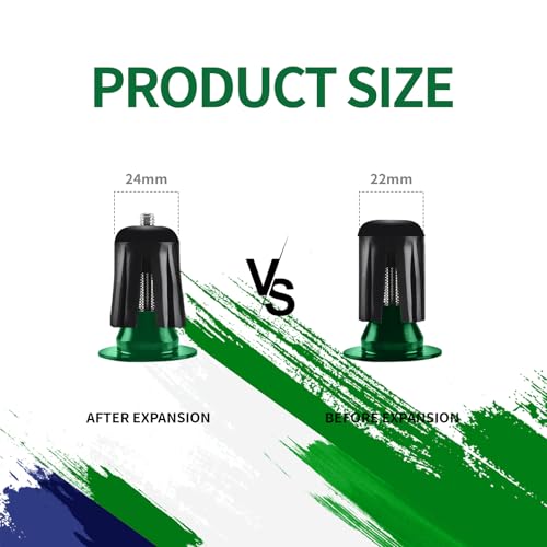 Image of 2 Pack Aluminum Bike Handlebar End Plugs Bike Bar End Grips Expanding Locking Bar End Caps for Drop Bars, Expandable Adjustable Locking End Caps