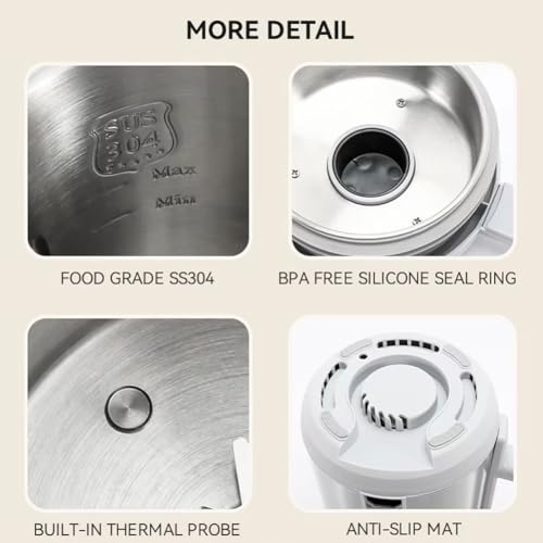 Machine à lait de soja électrique 1200ml en inox 12 lames - 7
