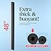 Play22 Pool Noodles Foam 6 Pack - Soft Large Black Foam Noodle Tube, Bulk Swim Noodles, Multi-Purpose, Floating Training Device, Exercise Aid, Craft Projects