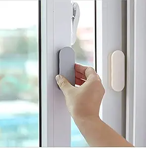 Upkaranwale Self Adhesive Peel And Stick Plastic Handles Pull Knob For Sliding Door, Drawer, Window, Commode And Cupboard Cabinet, Toilet Lid Handles, Multicolor (Pack Of 2),, Polished