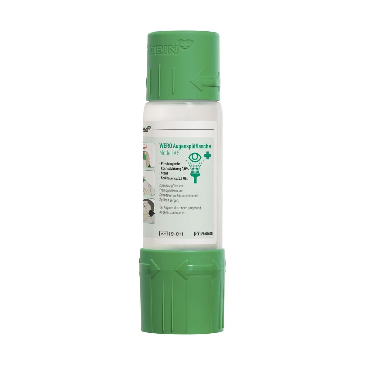 WERO Augenspülflasche Modell A5, 500 ml (ohne Wandhalterung)