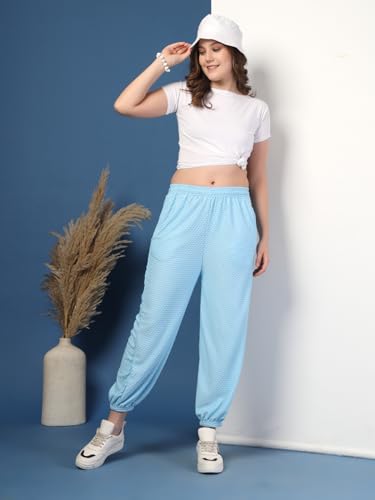 Image of UZARUS Women's Ultra-Soft Baggy Fit /Relaxed Fit Joggers with Side Pockets & Gripped Hem