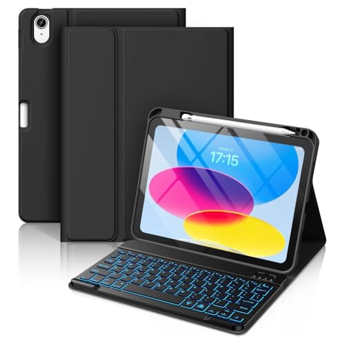 ��,FAYGAOAI Redmi Pad Pro 12.1" �p�L�[�{�[�h�P�[�X�A7�F�o�b�N���C�g�A�}�O�l�b�g�����O���\���C�����X�L�[�{�[�h�AS�y���z���_�[�t��