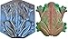 SvitMolds Concrete Mold DIY Frog Stepping Stone Mould Concrete Cement Mould ABC Plastic Toad Animal Garden and Yard Decor Garden Path Walkway (1, S68)