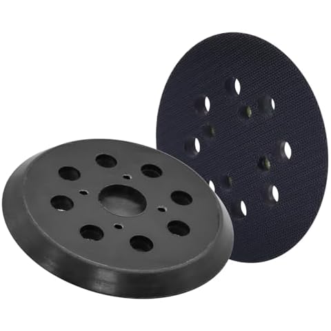 5" Orbital Sander Replacement Pads, 5 Inch 8 Holes Hook and Loop Sanding Pad for Ryobi RS290, RS280/VS, Ridgid R2600, R2601, Milwaukee 6034-21, 6021-21, Craftsman 315 Random Orbit Sanders(2 Pack) Cover