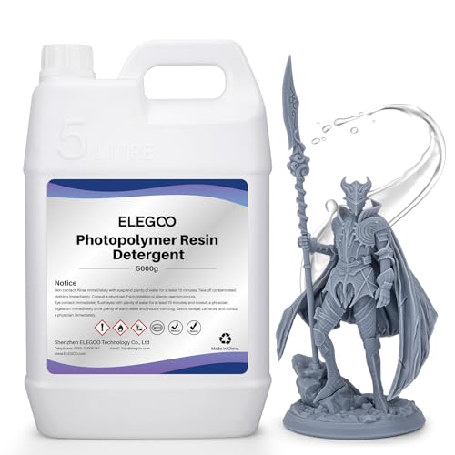 ELEGOO 5KG Nettoyant pour RÃ©sine PhotopolymÃ¨re UV, DÃ©tergent Faible Odeur pour RÃ©sine 3D d'Imprimante 3D LCD SLA DLP pour Impression 3D