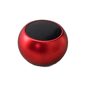 Mini Caixa de Som Bluetooth Metal Amplificada Mini Speaker 3w - Vermelho