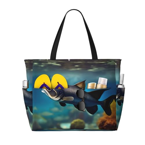 Sac à bandoulière imperméable grand sac fourre-tout de plage pour l'été et voyage