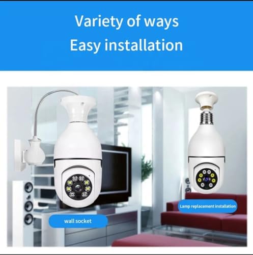 Fire Turtle Smart Security Shape 360° Camera 1080p Wireless PTZ CCTV - Easy Install Indoor Night Light Vision,Motion Sensor Lights, 24x7 Recording,Two Way Talk, Mic (R0-2) 3 41ucGmEHidL
