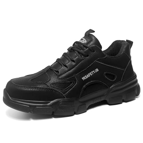 Image of Steel Toe Shoes for Men Puncture Proof Indestructible Industry Construction Work Shoes Lightweight Comfortable Breathable Steel Toe Safety Sneakers