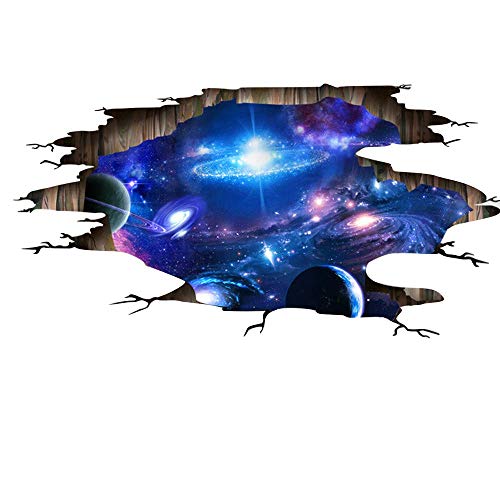 ZTY66 3D Floor/Wall Sticker Removable Mural Decals Vinyl Art Living Room Decors (D)