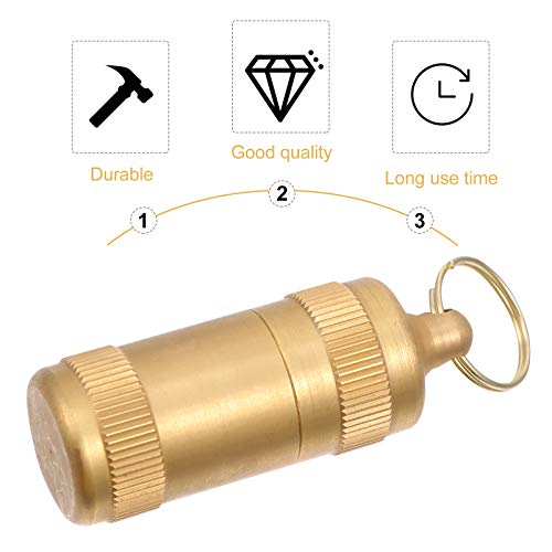 EXCEART Pequeno porta-comprimidos, chaveiro, estojo organizador de comprimidos portátil, recipiente