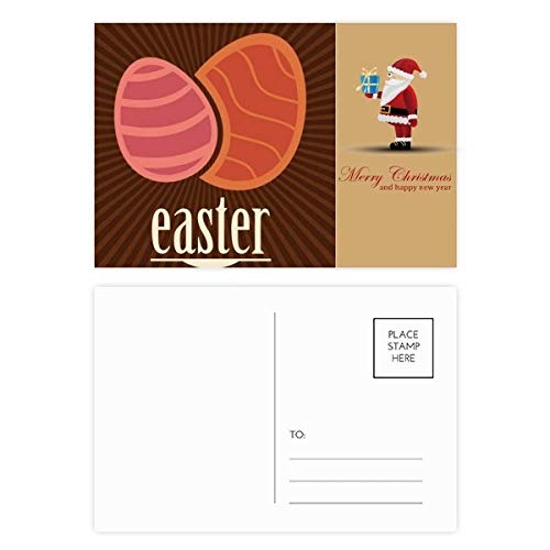 Cartes postales œuf de Pâques rouge (lot de 20) pour correspondance