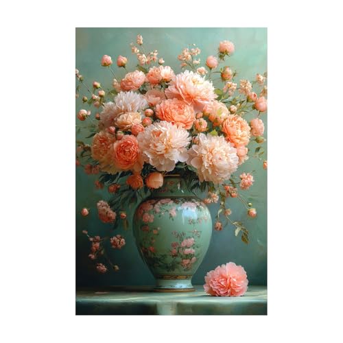 Art naturel paysage de montagne traditionnel pour embellir un mur vide avec des fleurs roses