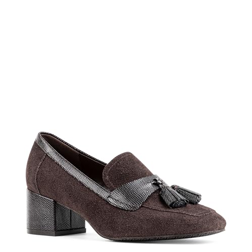 Image of Donald Pliner Women's Kressida Dress Loafers, 2 inch Block Heels for Women, Slip-On Heels for Women
