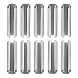 DTGN M4 x 10mm(DxL) Geschlitzt Feder Pin - 20Pack - Gut für Haus Maschinenverschluß - 304 Edelstahl Feder Dübel Spannung Rolle Pin - Silber