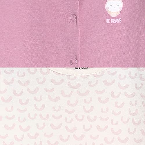 Image of miniklub Infants Girls Set Of 2 Printed Pure Cotton Sleep Suits