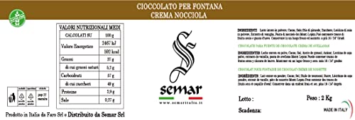 Cioccolato per fontane Gianduia - PRONTO USO - da