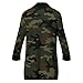 Meaudiwes Fashion Warm Overcoat Double Breasted Trench Coat Lightweight Jacket Windbreaker Army Military Camouflage Vietnam Tiger Stripe Camo