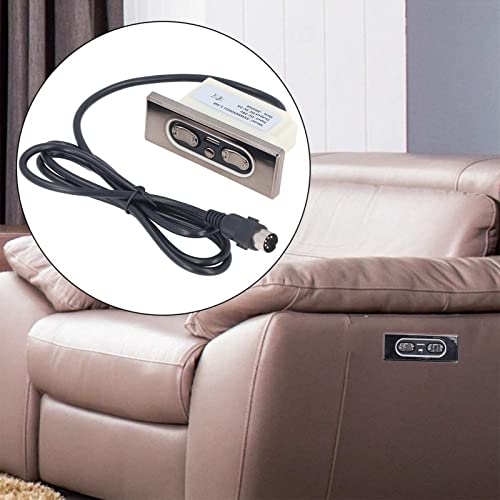 5 Button Electric Sofa Remote, Waterproof Abs Material Power Recliner Or Lift Chair Hand Control With Usb Charging Port, Plug And Play,Button Reset Recliner Replacement Parts For Power Recliner #TOP4