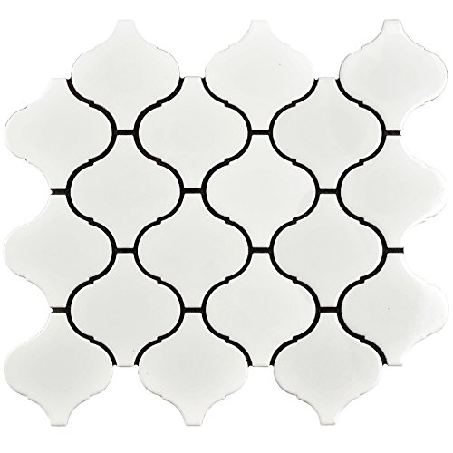 image for SomerTile FMALTGW Deriba Lantern Porcelain Mosaic Floor and Wall Tile,