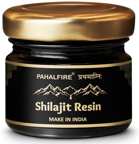 Shilajit/Shilajeet Pure Himalayan Resin Gold Grade 20g | 500mg Serving | 40 Servings | Boost Muscle Growth & Stamina Fulvic Acid with Lab Test Report 