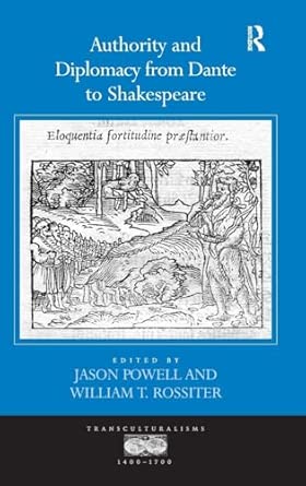 Authority and Diplomacy from Dante to Shakespeare book cover