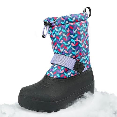 Image of Northside Frosty Insulated Winter Snow Boots for Girls and Boys with Rugged, Water Resistant Nylon Upper, Quick-Drying Lining, Removable EVA Insole, and Durable TPR Outsole
