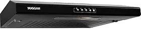 SUGGAR DEPURADOR DE AR SLIM C/MANTA 60CM PRETO 3 VELOCIDADES 110V DI601PT