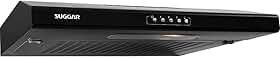 SUGGAR DEPURADOR DE AR SLIM C/MANTA 60CM PRETO 3 VELOCIDADES 110V DI601PT
