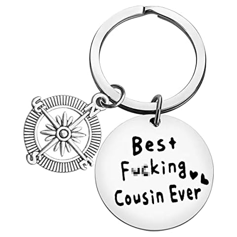 Cousin Keyring Cousin Keychain Cousin Gift Friendship Keyring Sister Keychain Best Cousin Ever Keychain Best Friend Keychain Cousin Valentines Christmas Birthday Gift for Cousin Long Relationship Gift Cover