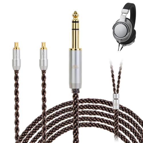 okcsc ZT8 リケーブル A2DC ヘッドホンケーブル 交換ケーブル イヤホン・ヘッドホン用 8芯 OFC 金メッキ Audio-Technica用 ATH-ADX5000・ESW950・SR9・AP2000Ti・ATH-AWAS・ATH-WP900