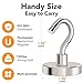 MIKEDE Magnetic Hooks Heavy Duty,120LB+ Strong Magnet with Hook, Super Neodymium Cruise Hooks, Locker Organizer Industrial Hooks for Hanging, Magnetic Hanger for Cruise, Grill - 8 Pack