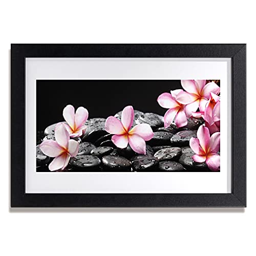 Affiche avec cadre salon cuisine chambre Tulup photo 30x20 cm cadre en MDF fleur de Plumeria