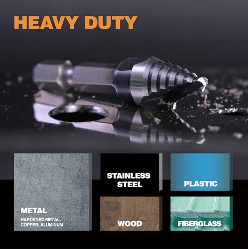 Image of 3 /4 inch Single Size M35 Step Drill Bit Unibit for Hole Drilling