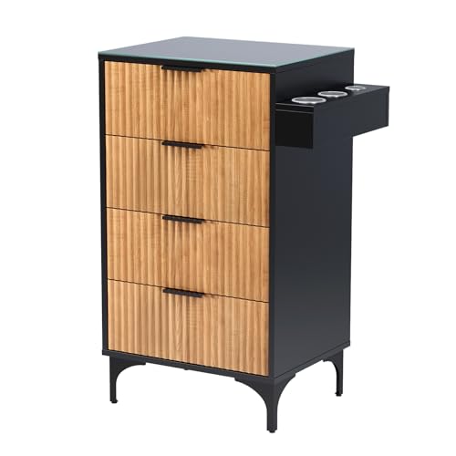 OmySalon Salon Station, Barber Station for Hair Stylist, Storage Cabinet