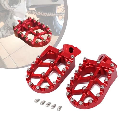 Repose Pied Moto CNC Rouge pour Motocross CR125R CR250R 1995-1999